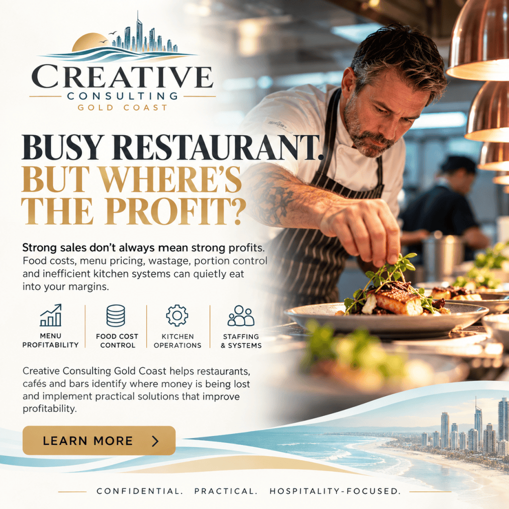 Restaurant profitability consulting Gold Coast – Creative Consulting Gold Coast